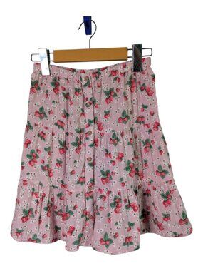 Mini Boden Kids' Doublecloth Midi Skirt French Pink Strawberry Size 7/8 Years